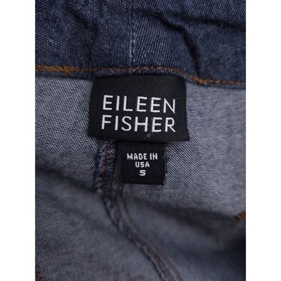 Eileen Fisher P170 Wide Leg Lightweight Denim Pants Size M Blue - Picture 6 of 6